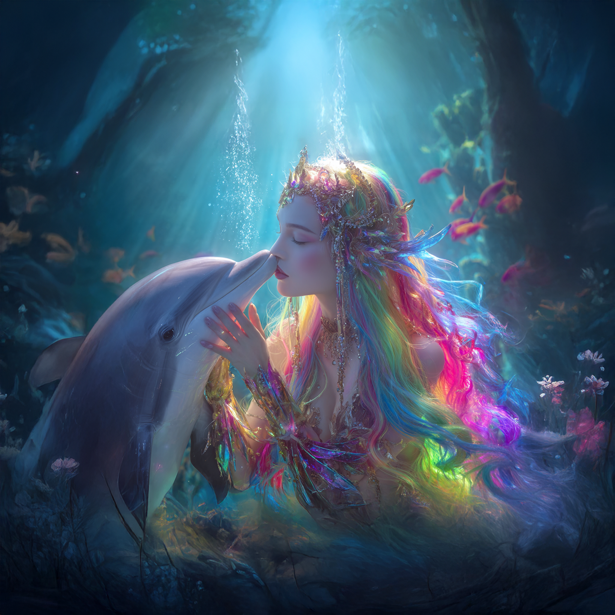 Coralynne – The Rainbow Siren - Luna Love Creations