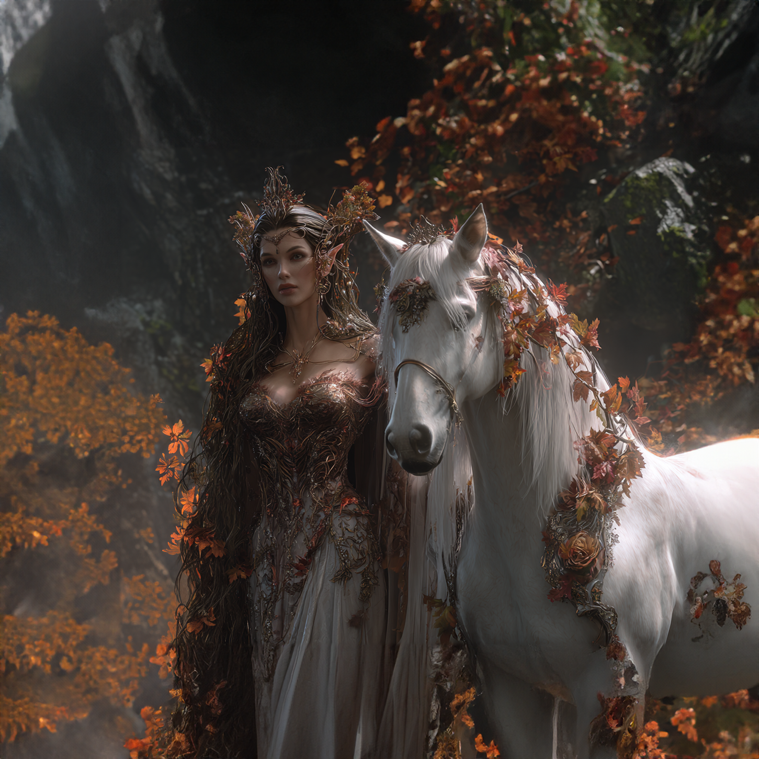 Elarindë – Mistress of the Autumn Veil - Luna Love Creations