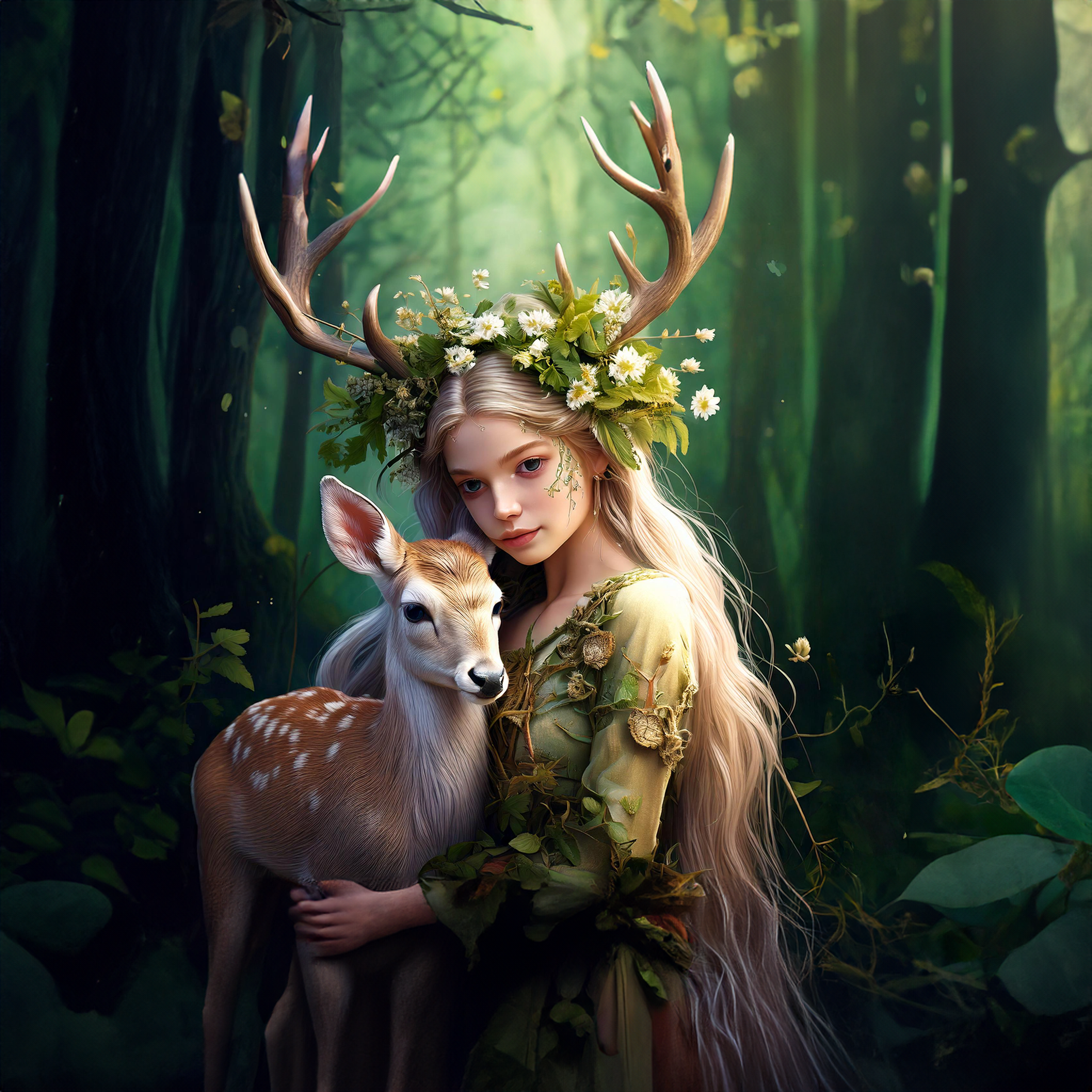 Thalindra – Spirit of Moss & Bloom - Luna Love Creations